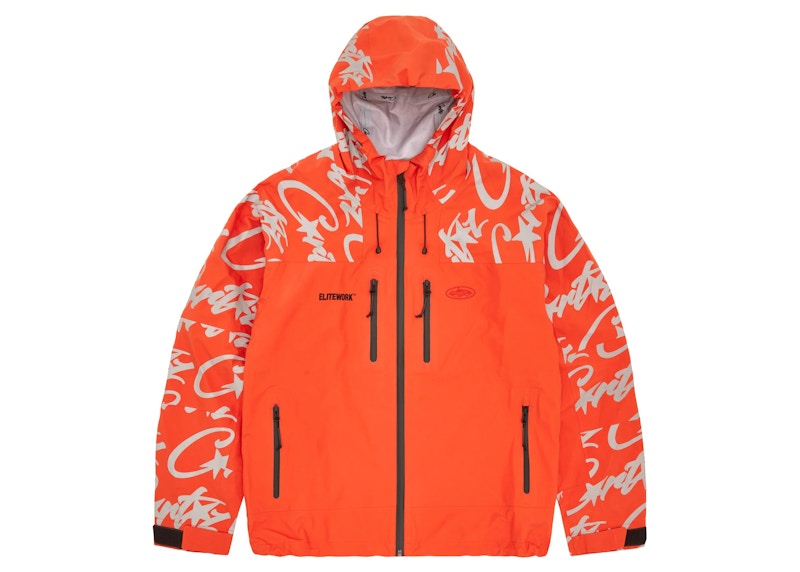 Corteiz Elitework Waterproof Shell Jacket Orange Men's - SS23 - US