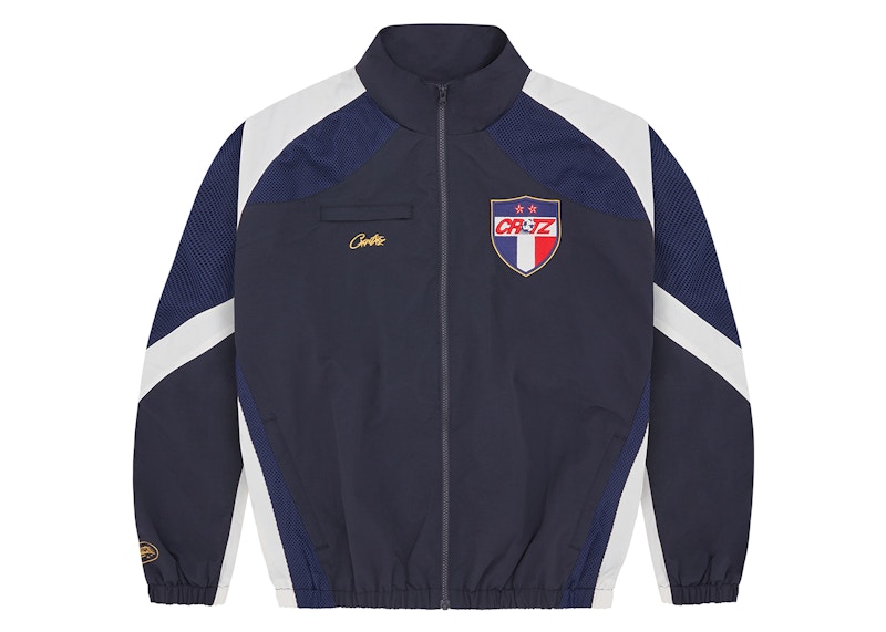 Corteiz Francais Shuku Jacket Navy/White Men's - SS24 - GB