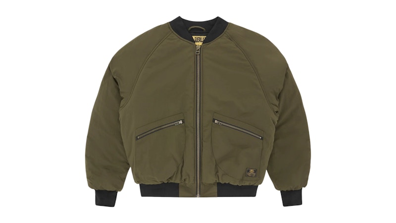 Corteiz Guerillaz Heavy Duty Bomber Olive Men's - FW25 - GB