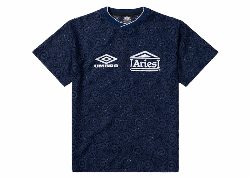 Aries x Umbro Centenary Lace Top Navy - SS24 - US