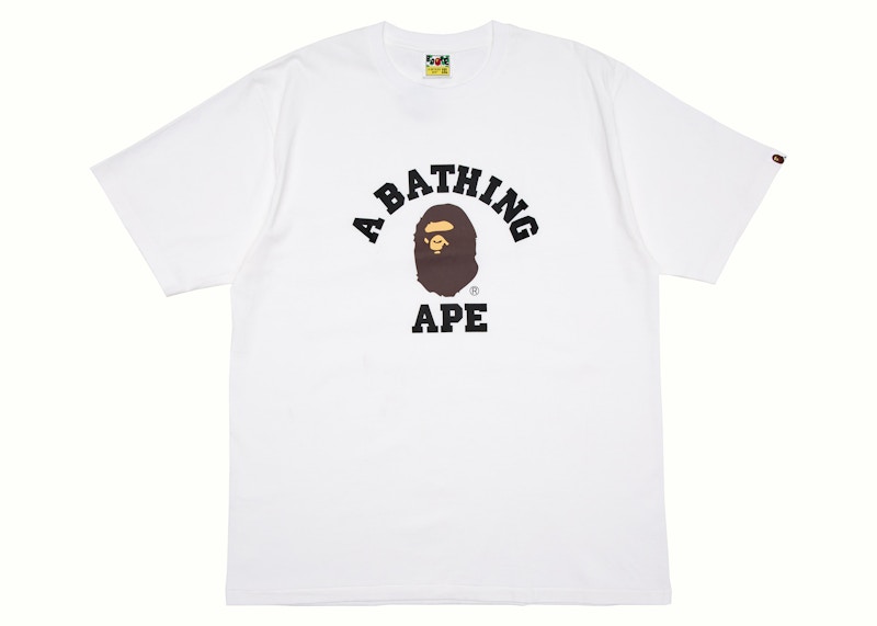 BAPE College Tee White Men's - US
