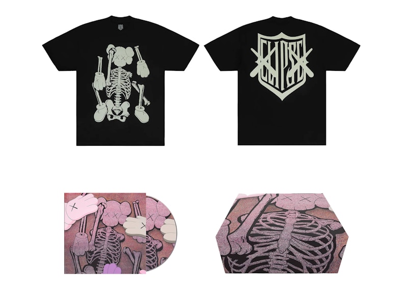 KAWS x Clipse LGSEO Tee 2 Box Set Black - SS25 - US
