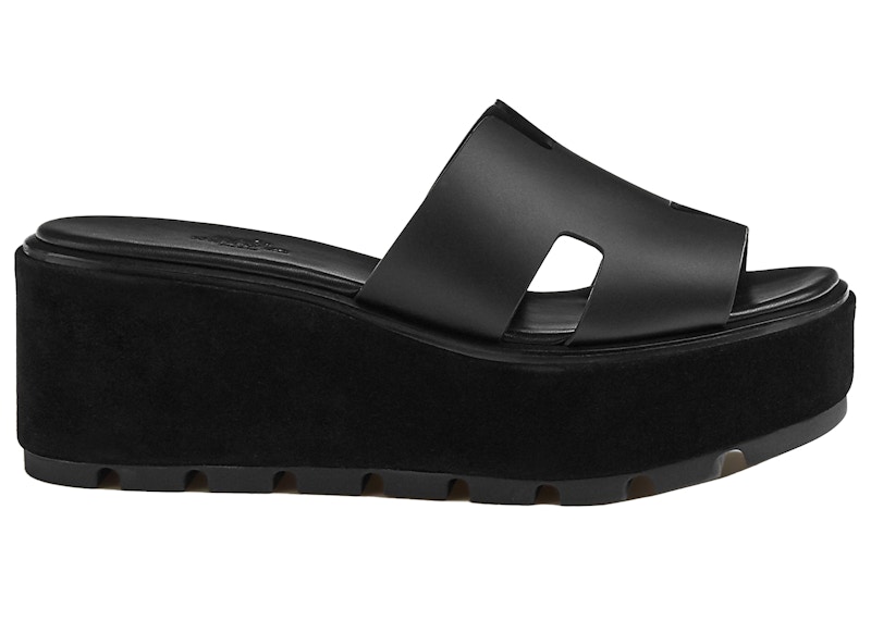 Hermes Eze 30 Sandal Noir Leather - H222144Z 02380 - JP