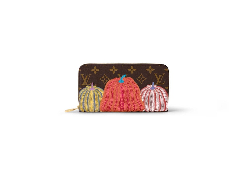 Louis Vuitton LV x YK Zippy Wallet Pumpkin Print in Monogram