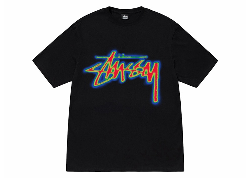 Stussy Thermal Stock Tee Black Men's - SS24 - US