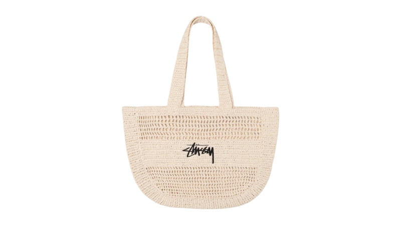 Stussy Woven Tote Bag Ivory Men's - SS25 - US