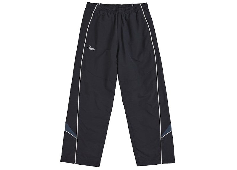 Supreme Contrast Piping Track Pant Black Men's - FW25 - US