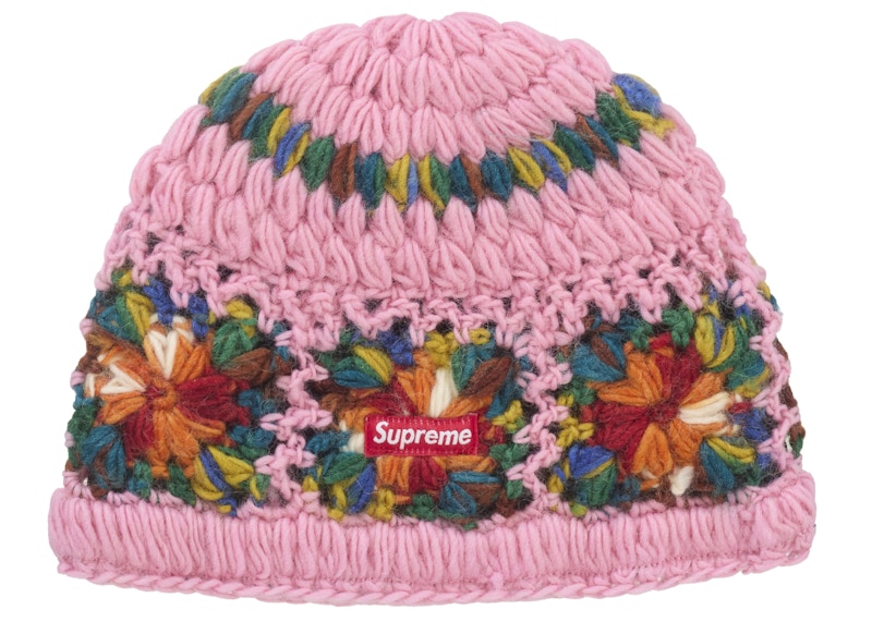 Supreme Crochet Beanie (SS25) Pink - SS25 - US