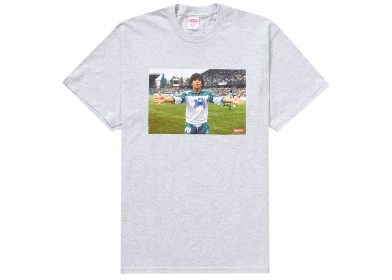 Supreme Maradona Tee Grey Men's - SS24 - US
