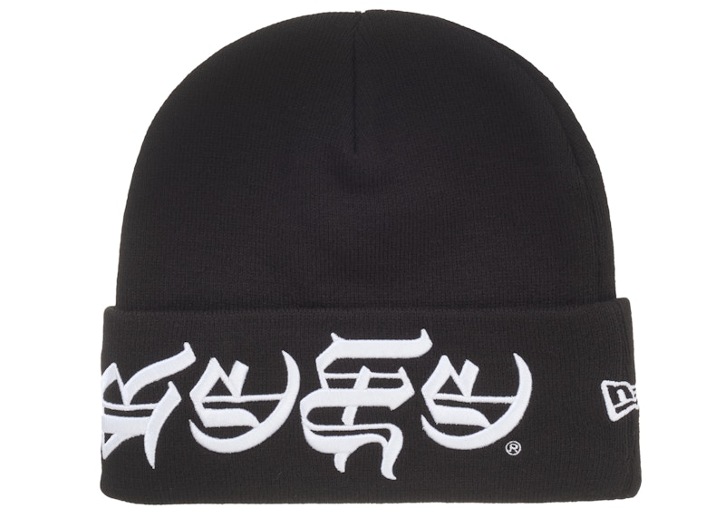 Supreme New Era Blackletter Beanie Black - SS25 - US