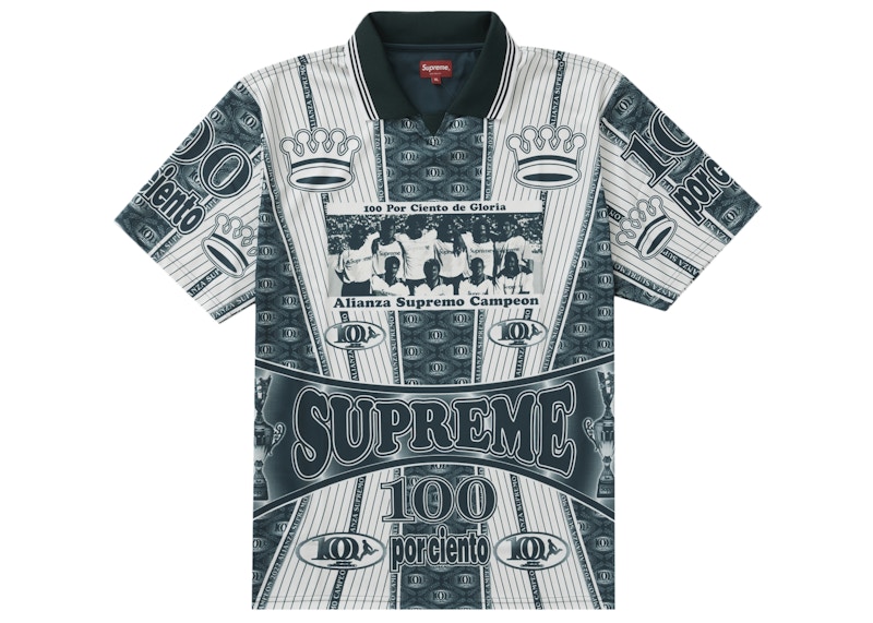 Supreme Por Ciento Soccer Jersey Green Men's - FW22 - US