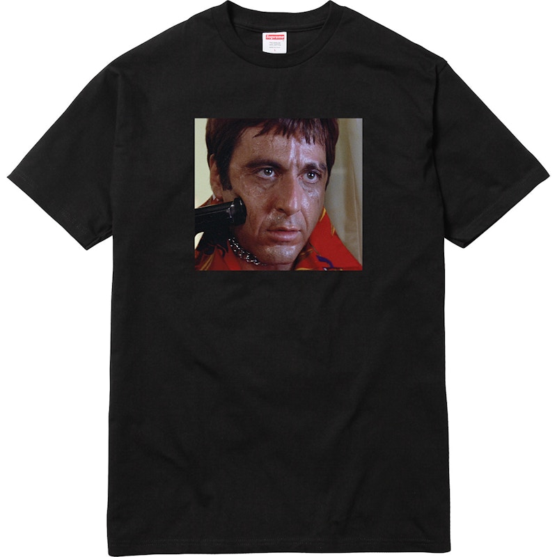 Supreme Scarface Shower Tee Black Men's - FW17 - US
