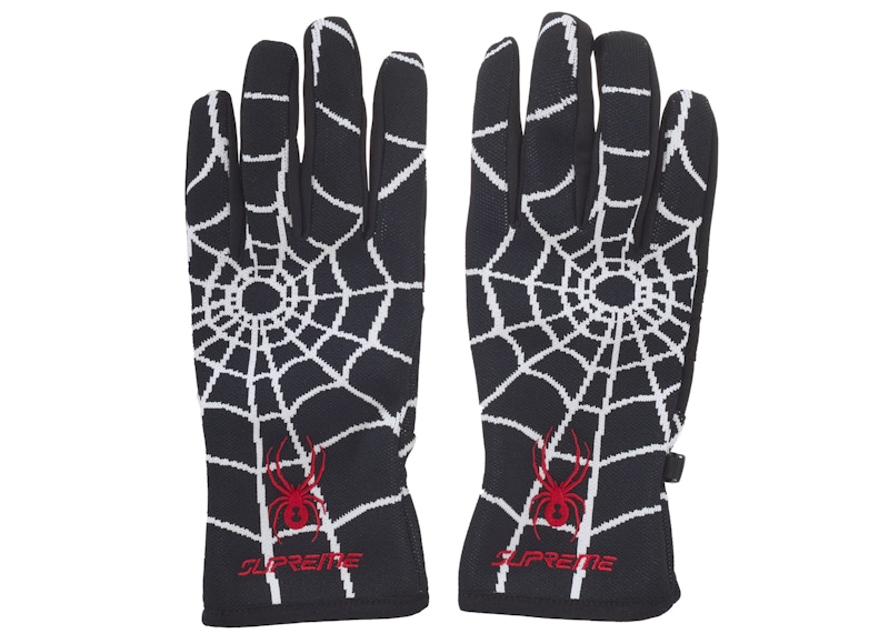 Supreme Spyder Gloves Black - US