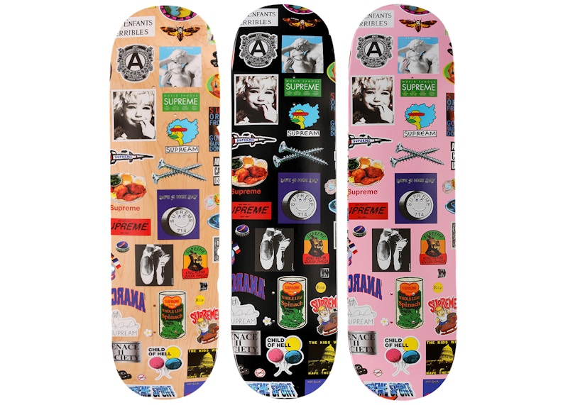 Supreme Stickers Skateboard Deck Set - SS21 - US