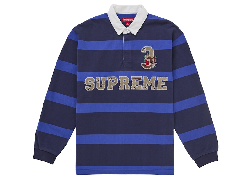 Supreme Stripe Rugby (FW25) Navy Men's - FW25 - US