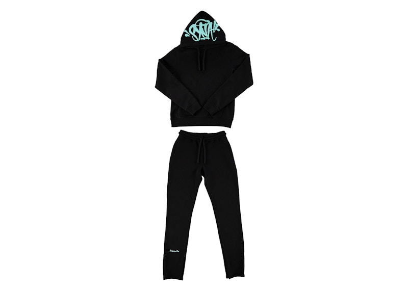 Syna World Syna Logo Tracksuit Black/Blue Men's - FW23 - US