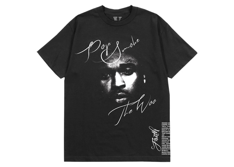 Pop Smoke x Vlone Faith T-shirt Black Men's - SS21 - US