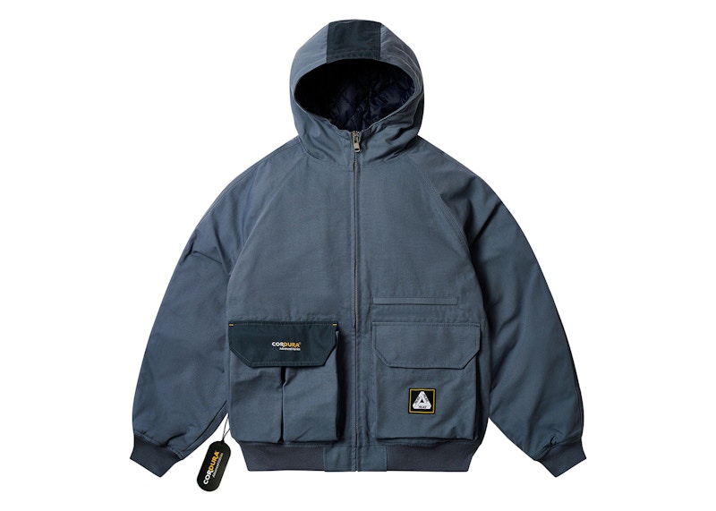 Palace Cordura Duck Canvas Jacket Blue Men's - FW24 - US