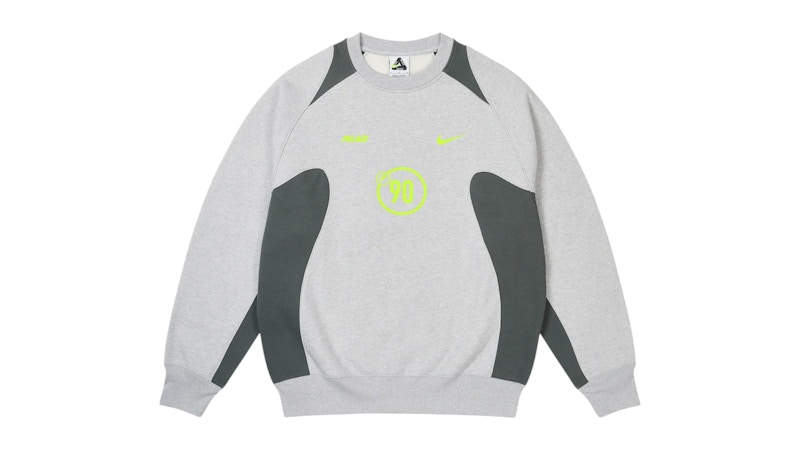 Palace x Nike Total P90 Crew Grey Marl Men's - FW25 - US