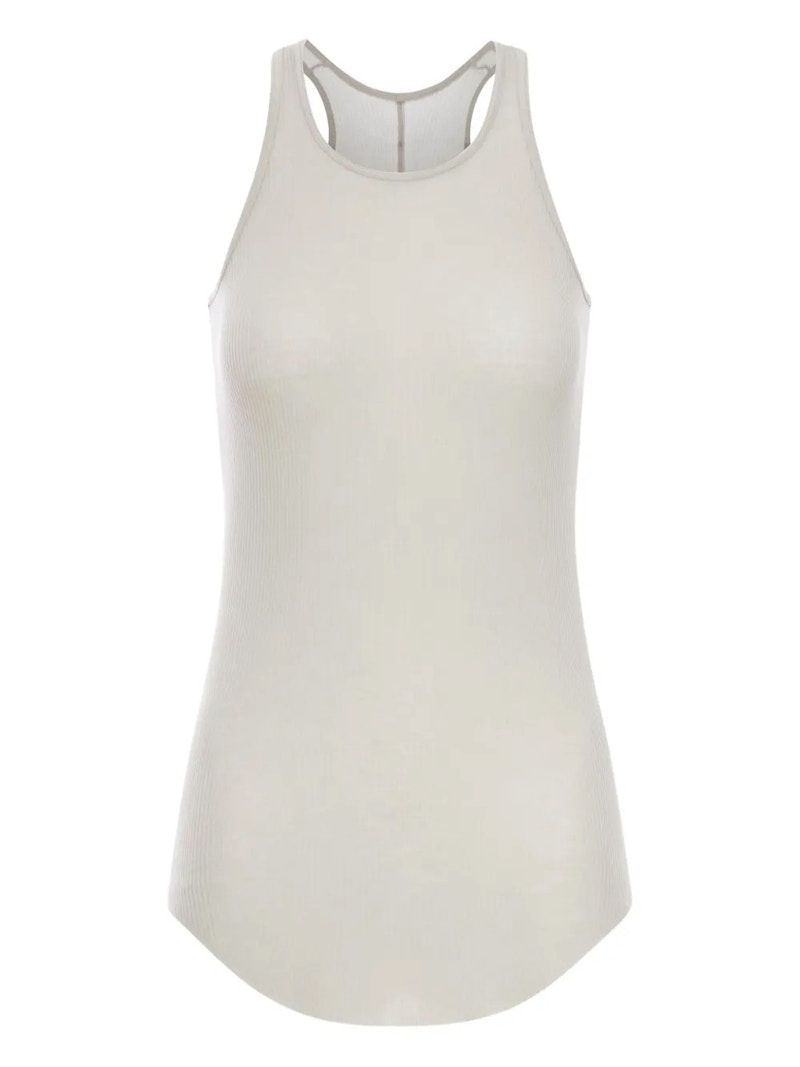 Rick Owens Basic Rib Tank Top Pearl - FW25 - US