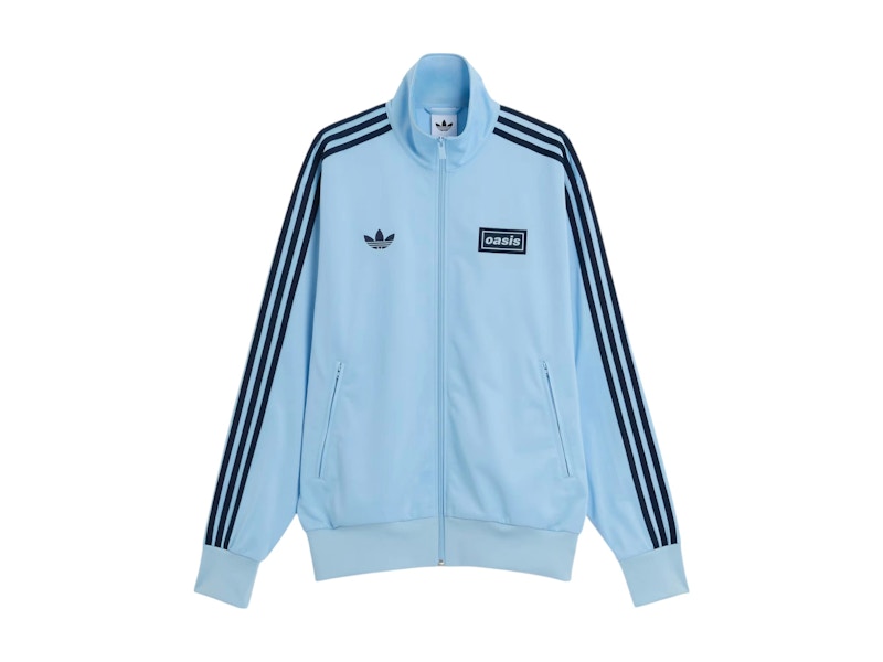 adidas x Oasis Tour Firebird Track Top Clear Sky Men's - SS25 - GB