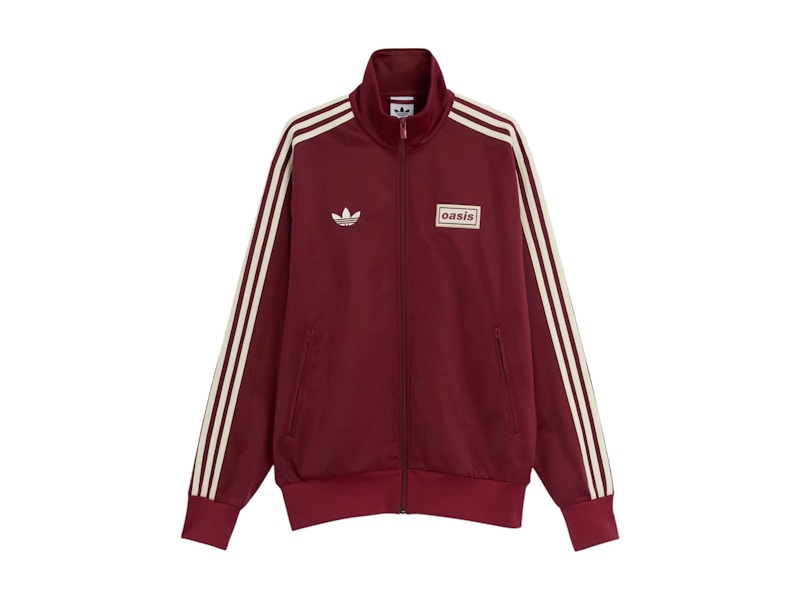 adidas x Oasis Tour Firebird Track Top Noble Maroon Men's - SS25 - US