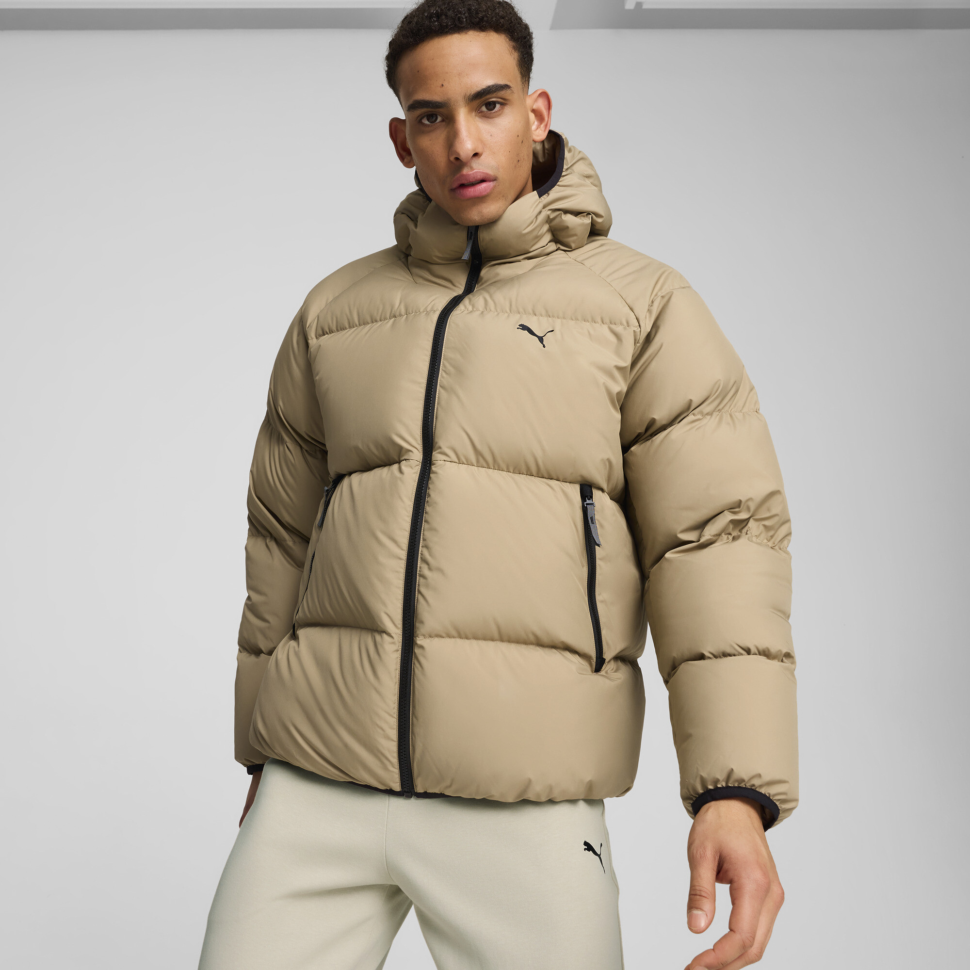 Пуховик Down Puffer Jacket Men | Цвет: Бежевый | Oak Branch | Puma