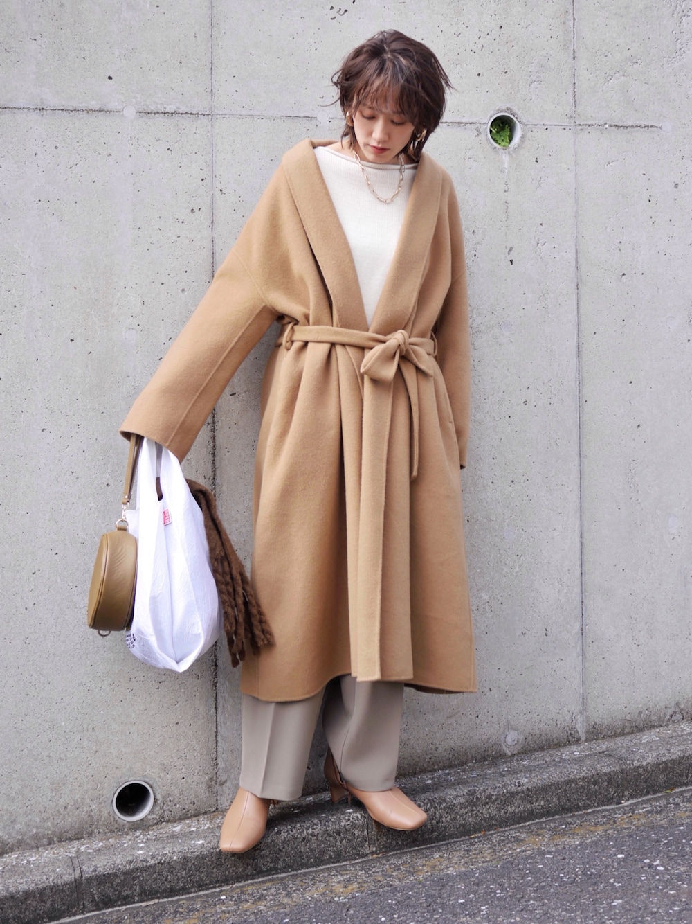 N.O.R.C by the line（ノークバイザライン）の「ウールリバーショール