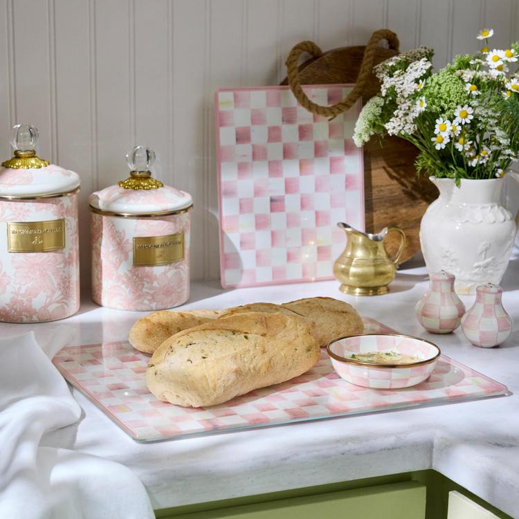 MacKenzie-Childs, Rosy English Garden Enamel Canister | Zola