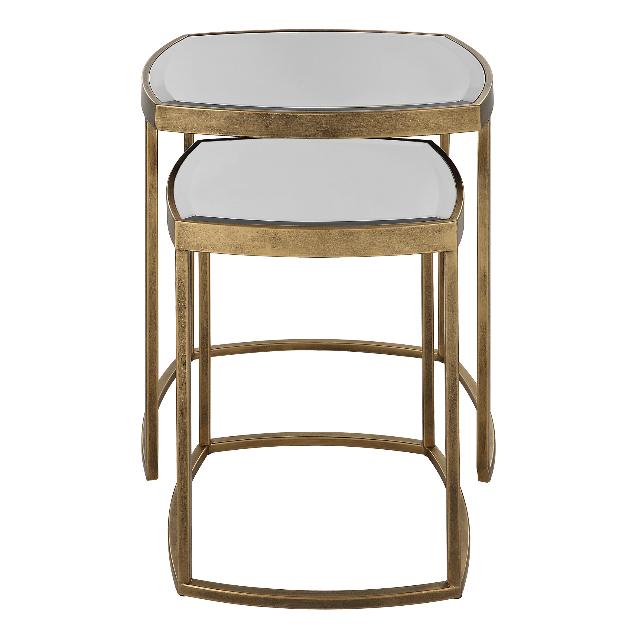Vista Gold Nesting Tables Set Of 2 UT22957