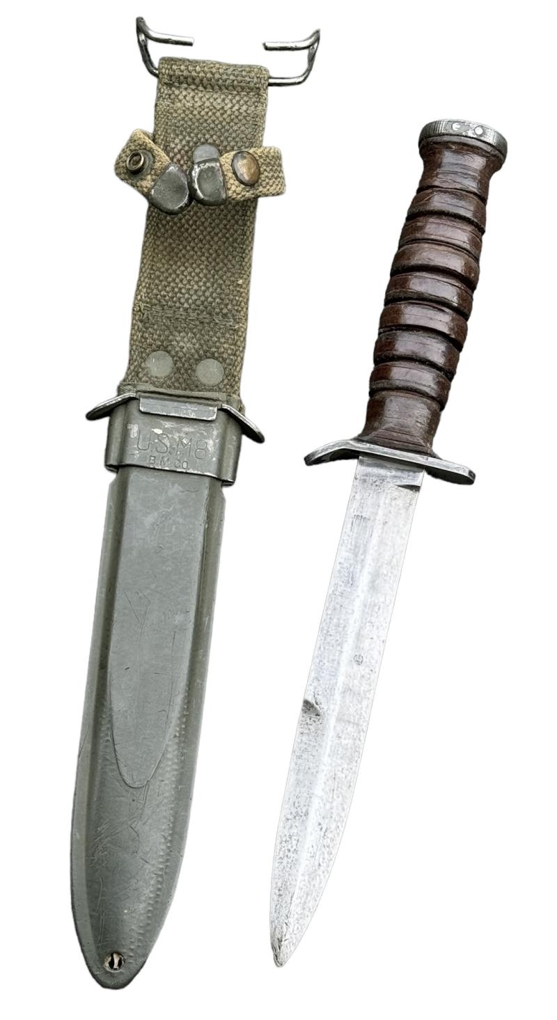 IMCS Militaria | US WW2 M3 Combat Knife in US WW2 M8 Scabbard