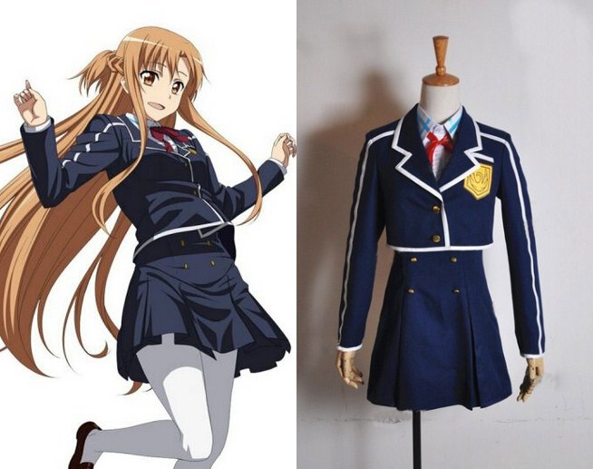 送料無料】SAO アスナ 結城 明日奈 コスプレ衣装 ソードアート