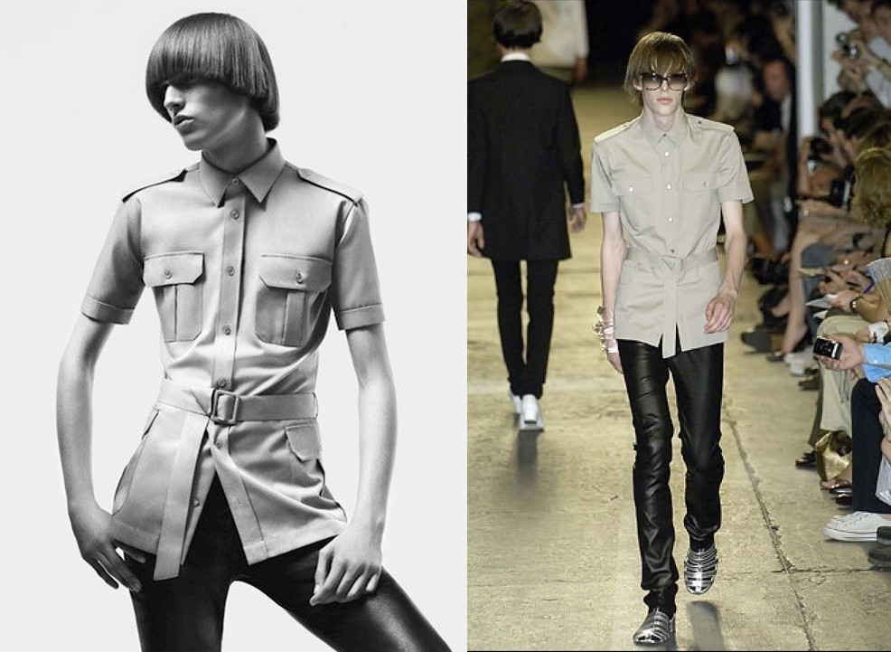 即終了ディオールオム エディスリマン 2006SS ノースリーブシャツ Dior