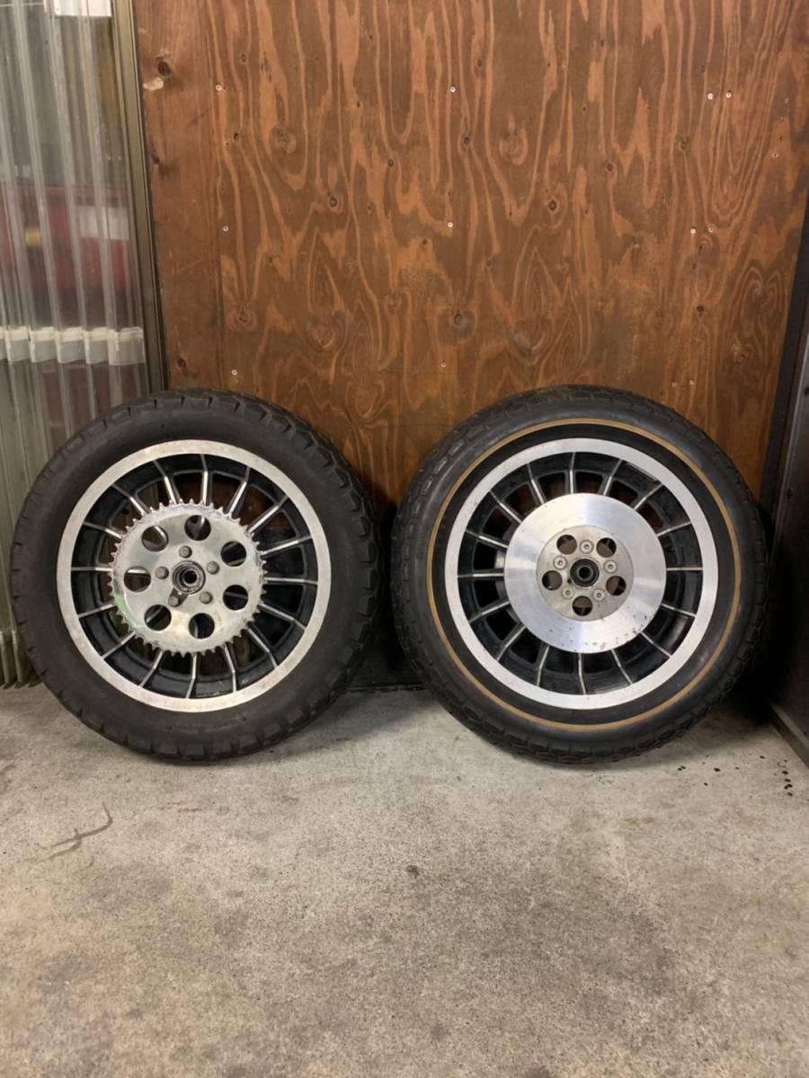 ハーレー ショベル AMF 16本キャストホイール・タイヤ 前後セット 16