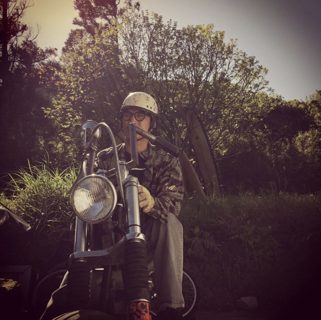 TENDERLOINテンダーロイン西浦氏オノゲ氏着用BAMBOO SHT タイガーカモ