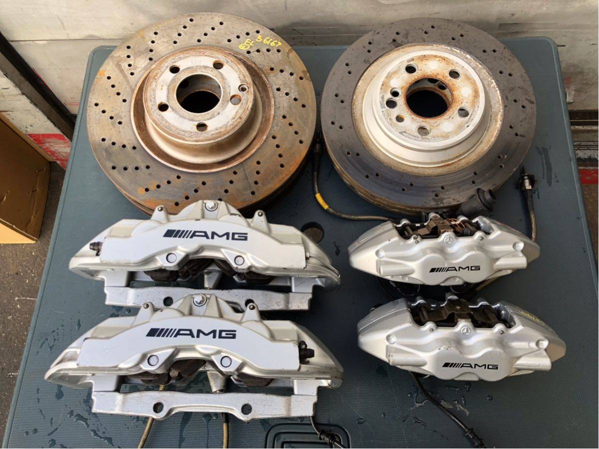 W221 ベンツ S550 S500 ブレンボキャリパーローター1台分セット