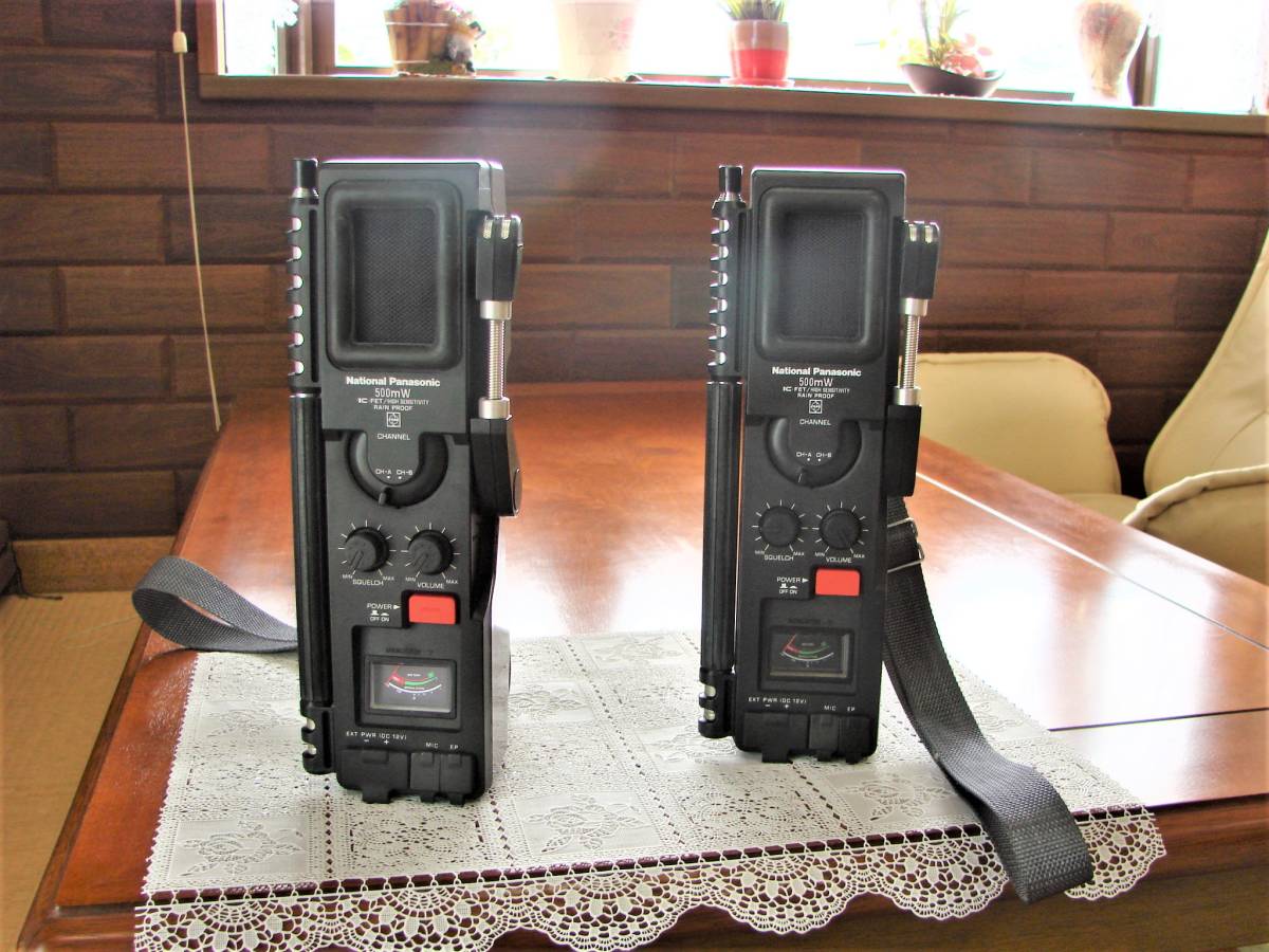 RJ-38型ナショナル パナソニック 合法CBハンディトランシーバー(2台