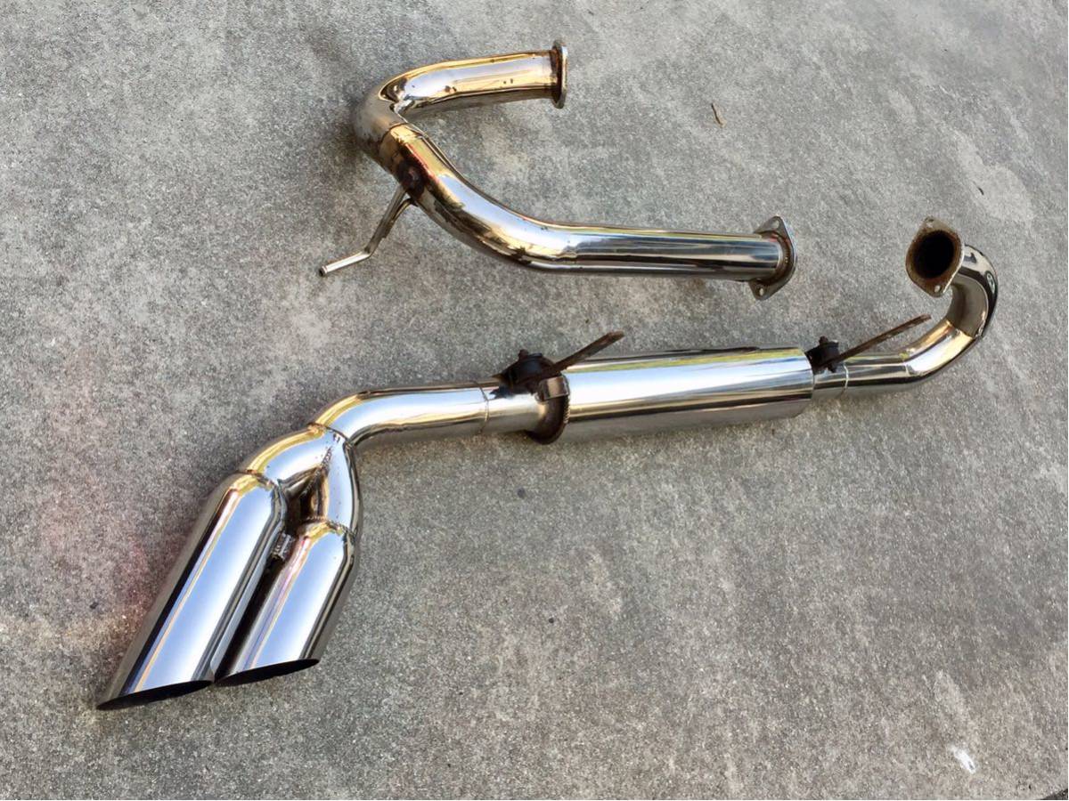 ランクル100ディーゼル 大口径フロントパイプ76.3mm