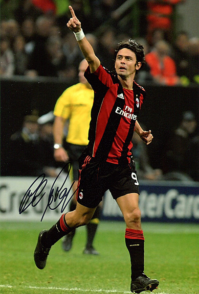 新品】フィリッポ・インザーギ ACミラン 直筆サインフォト/写真