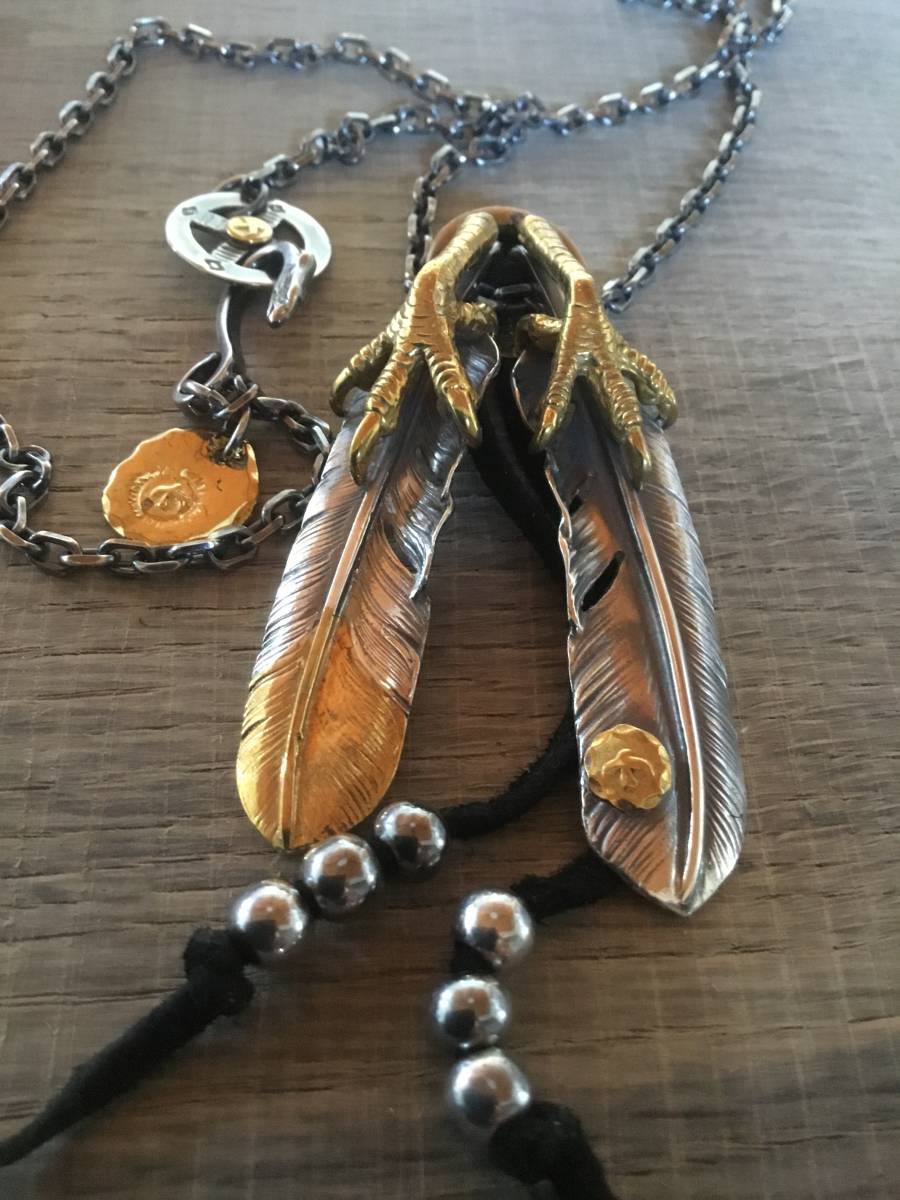 ゴローズ 現行 上金先金特大フェザーホイールチェーンセット goro's