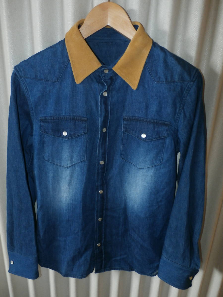 UVERworld ファンクラブ FC 限定 カエル 刺繍 デニムシャツ S グッズの