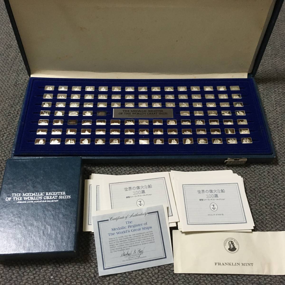 A30 162☆世界の偉大な船100選 スターリングシルバー（.925銀）製ミニ