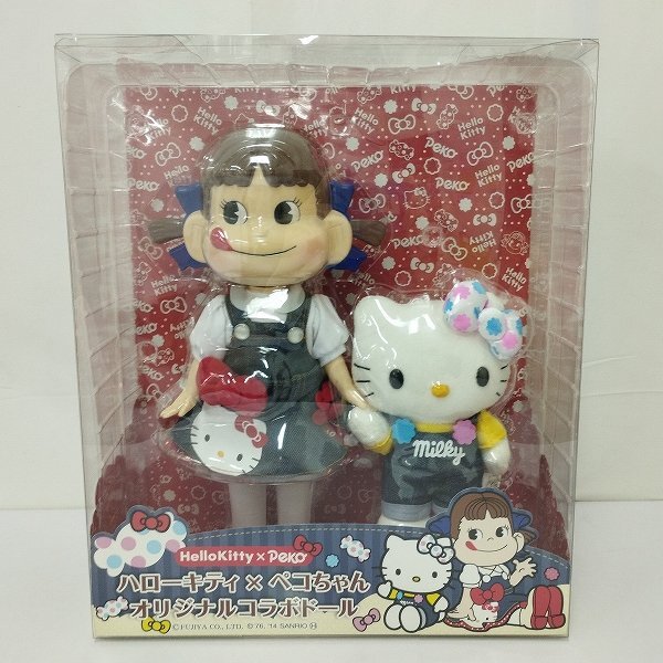 傷や汚れあり】mP514c [人気] 不二家 ハローキティ × ペコちゃん
