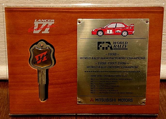 三菱ランサーエボリューションVI Ralli Art 成約記念品