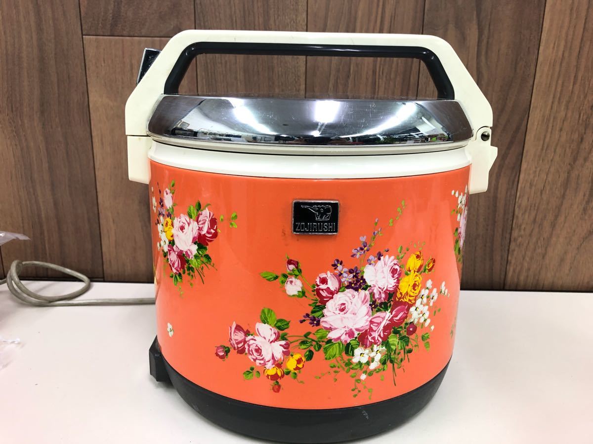 Zojirushi 象印 炊飯電子ジャー 花柄炊飯器 昭和レトロ Zojirushi 象印
