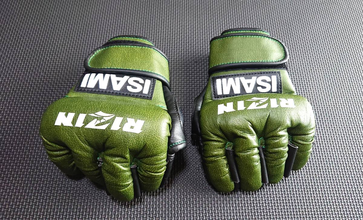 RIZINライジン公式 オープンフィンガーグローブUSED!!格闘技練習用など