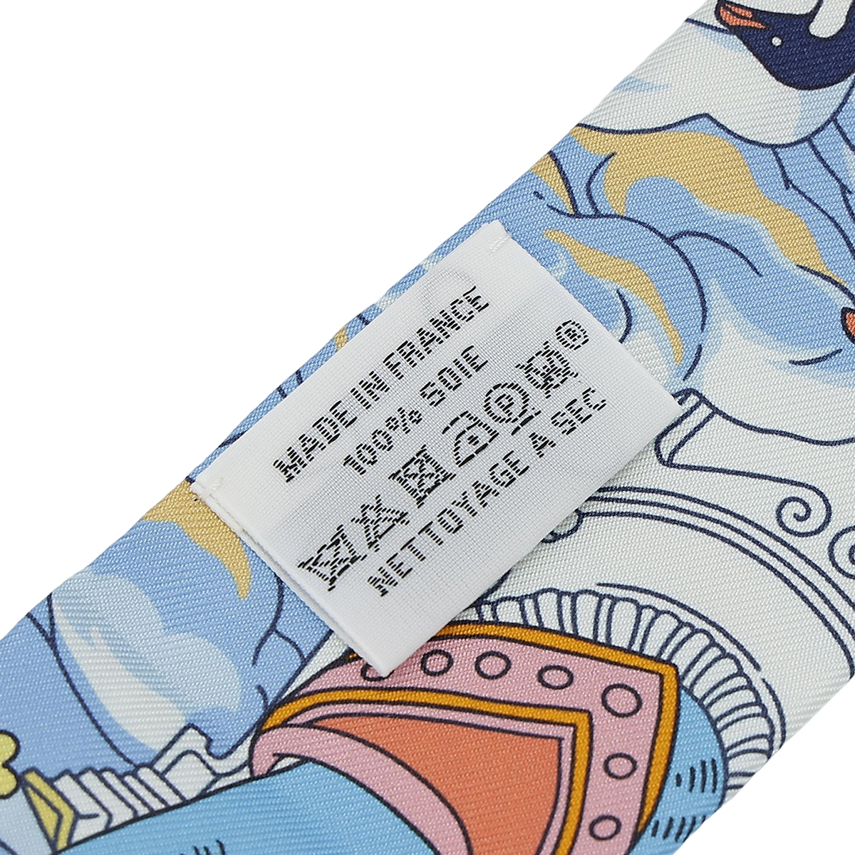 HERMÈS Twilly Sur Mon Nuage in Blue Silk - GINZA XIAOMA | Hermès