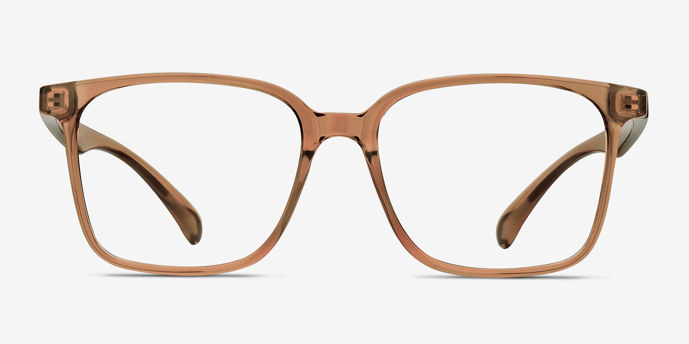 Blocks Square Clear Brown Full Rim Eyeglasses | Eyebuydirect
