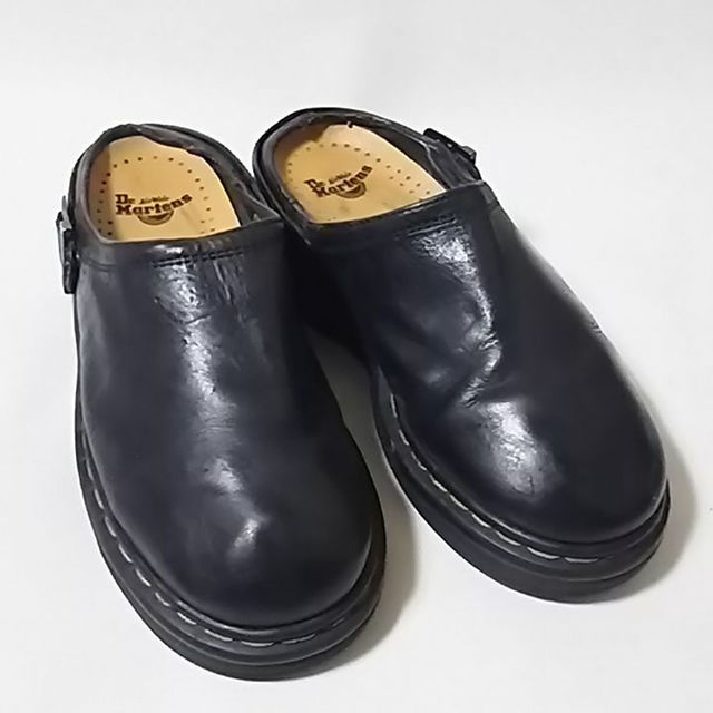 Dr.Martens - 最高傑作!ドクターマーチン牛革レザーサボサンダル黒希少