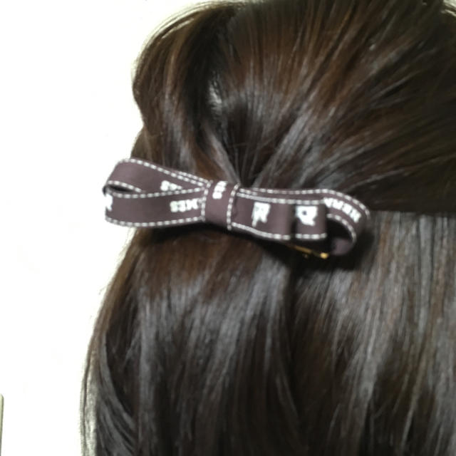 HERMES - 【ハンドメイド】エルメスリボンバレッタ HERMESバレッタの